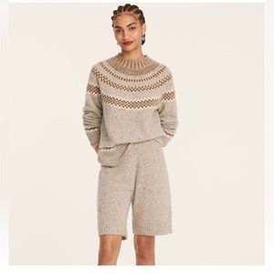 J. Crew Cashmere Donegal Relaxed Sweater Shorts NWT